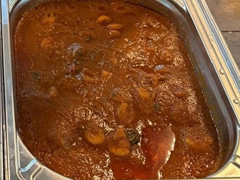 Curry de crevettes au buffet du Royal Buffet