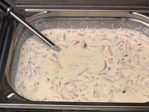 Crème aux fruits au buffet du Royal Buffet