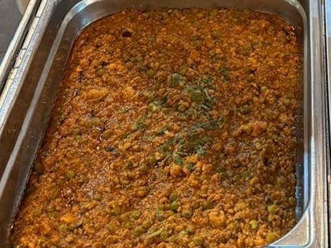 Keema aux petits pois au buffet du Royal Buffet