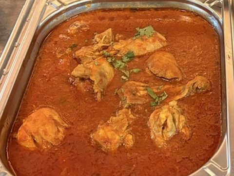 Poulet kadaï en sauce