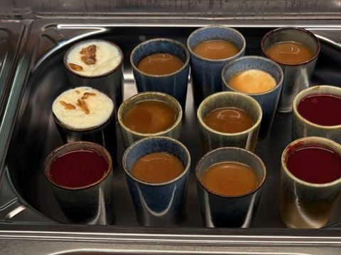 Verrines sucrées au buffet des desserts